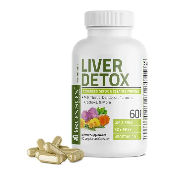 Bronson Liver Detox — عبوة مكمل غذائي / dietary supplement bottle