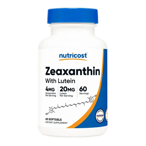 Nutricost Zeaxanthin with Lutein — عبوة مكمل غذائي / dietary supplement bottle