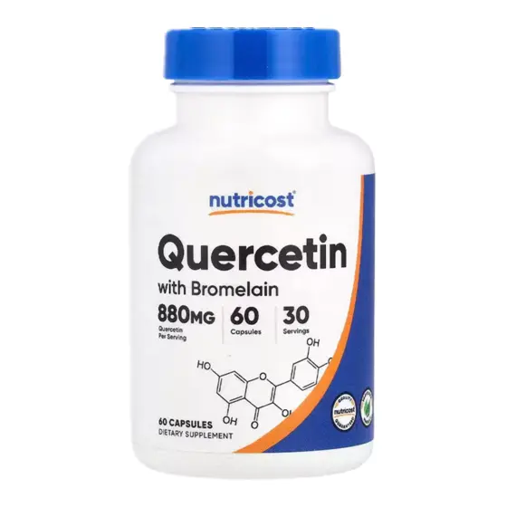 Nutricost Quercetin with Bromelain 880 mg — عبوة مكمل غذائي / dietary supplement bottle